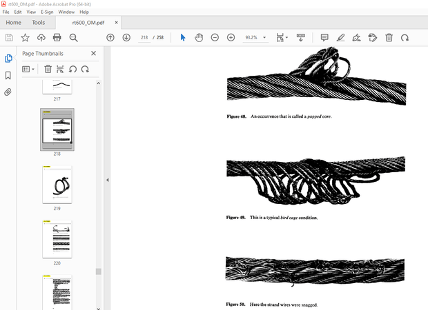 Terex Crane RT600 Tier 3 Export &amp; RТб00-1 Tier 4i Operator’s Manual 12261-262 – PDF DOWNLOAD
