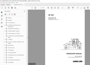 AMMANN AP 240 PNEU TYRED ROLLER WORKSHOP MANUAL 3001576 - PDF