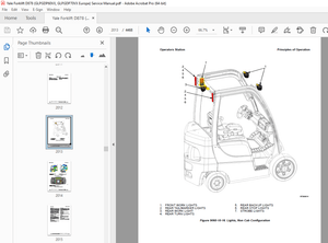 Yale Forklift D878 (GLPGDP60VX, GLPGDP70VX Europe) Service Manual PDF
