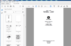 John deere 644k Loader Parts Catalog Manual - PDF DOWNLOAD