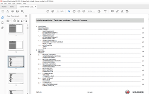 KRAMER Wheel loader 950 Spare Parts List Manual SN347030001 – PDF DOWNLOAD
