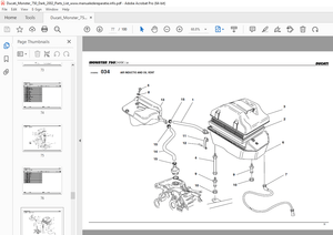 Ducati Monster 750 DARK 2002 Parts Manual PN 91511121B - PDF DOWNLOAD