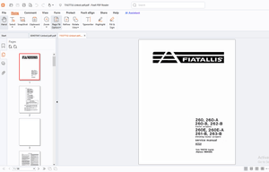 Fiatallis 260 260-A 260-B 262-B Tractor 260E 260E-A 261-B 263-B Elevating Tractor Service Manual PDF