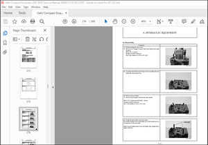 Gehl Z80 800Z Compact Excavator Service Manual 50940113 – PDF DOWNLOAD