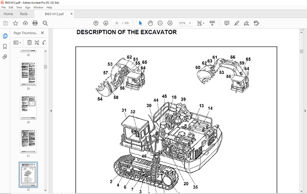 Cat Bucyrus RH 170B Hydraulic Excavator Operating Instructions Manual BI651412 – PDF DOWNLOAD