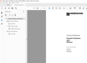 Heidenhain Inverter Systems &amp; Motors Technical Manual 2001 - PDF DOWNLOAD
