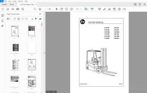 BT C3E150 C4E150 C3E160 C4E160 C3E160L C4E160L C3E180 C4E180 C3E180L C4E180L C3E200 REPAIR MANUAL