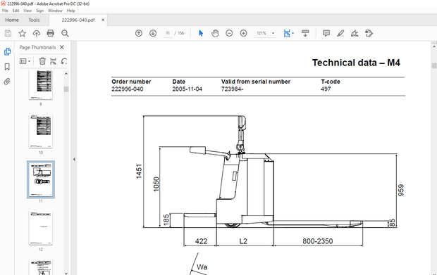 TOYOTA Forklift 7PLL24 Service Manual SN 723984 - PDF DOWNLOAD