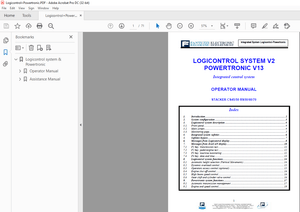 Fantuzzi Reggiane Stacker CS45/50 RS50/60/70 Logicontrol System Operator Manual   -PDF DOWNLOAD