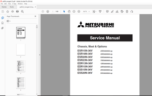 Mitsubishi ESR15N-36V ESR23N-36V EDR13N-36V EDR15N-36V ESS15N-36V ESS20N-36V Service Manual PDF