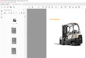 Crown Forklift C-5 cushion Engine Parts Manual 4024AN20 – PDF DOWNLOAD