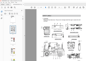 Hyundai Forklift 35/40/45D/50DA-9 IC Trucks Operator’s Manual 2023 - PDF 