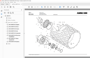 Ammann ARS 70 Single Drum Roller Parts Catalogue Manual 3001289 - PDF
