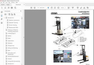 Crown Forklift SP 3570 &amp; SP 3580 Wheel Service Manual – PDF DOWNLOAD