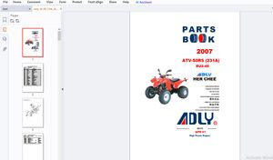 2007 Adly ATV-50RS (231A) EU2-45 Parts Manual - PDF DOWNLOAD