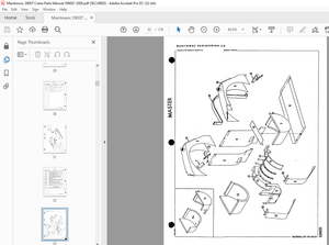 Manitowoc Traditional Crane 3900T Parts Manual SN 399001 PDF