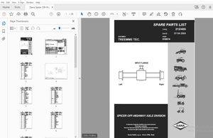 Dana Spicer Off-Highway Axle Division 212/405 Parts Manual – PDF DOWNLOAD