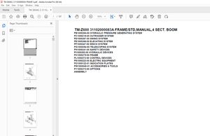 Tadano Crane TM-Z600 31102000083A FRAME/STD,4 SECT.BOOM Parts Manual -  PDF DOWNLOAD