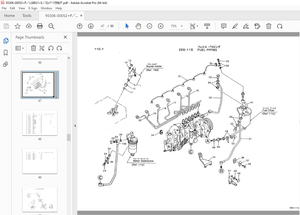 Kawasaki 60ZA 60Z III, 60Z IV ISUZU 6BD1 Engine Parts Manual AAAP06205-2 PDF