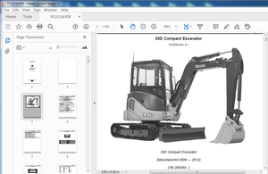John Deere 35D Compact Excavator Parts Catalog Manual  PDF DOWNLOAD