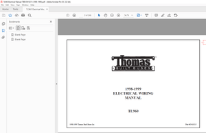 Thomas Built Buses TL960 1998-1999 Electrical Wiring Manual 85410215 – PDF Download