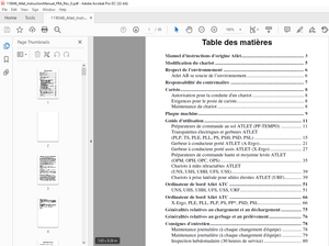 Atlet Forklift O SERIES Manuel d’instructions – PDF DOWNLOAD