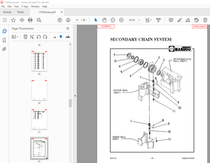 Manitou Forklift 1700 SERIES 3 STAGE MAST Parts Manual – PDF DOWNLOAD