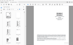 Daewoo Excavator DX480LC DX520LC Operation and Maintenance Manual K1008702E - PDF DOWNLOAD