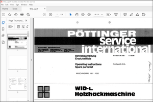 Pottinger Agricultural Daralo WID – L Operating instructions Spare parts list Manual – PDF DOWNLOAD
