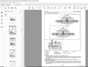 Kubota WSM U35-4 Kubota Excavator Workshop Manual - PDF DOWNLOAD