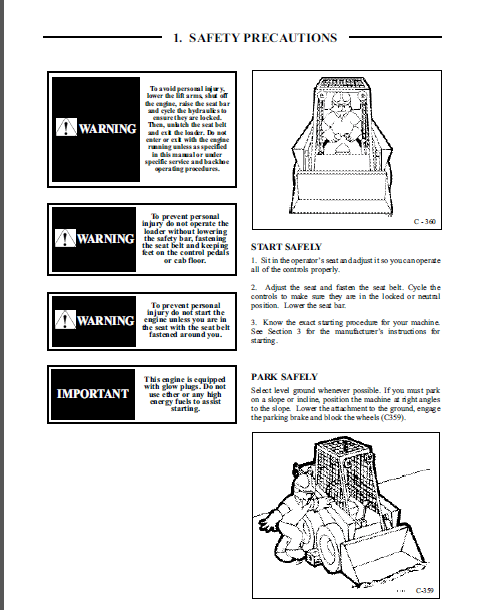 Thomas 135ta 137 153 Skid Steer Loader Operation Maintenance Service Manual – Download
