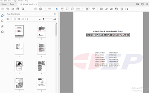 EP 4-Small 5ton R Series Forklift Truck Operation &amp; Maintenance Manual – PDF DOWNLOAD
