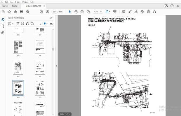 KOMATSU HD785-5 HD985-5  SERVICE REPAIR WORKSHOP MANUAL SEBM013916 - PDF DOWNLOAD