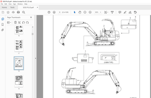 Daewoo Solar 030 Plus &amp; 035 Excavator Shop Manual 023-00046E - PDF DOWNLOAD