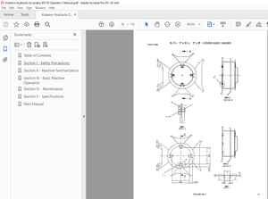 Kobelco Hydraulic Excavator ED150 Operator’s &amp; Parts Manual – PDF DOWNLOAD