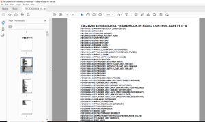 Tadano Crane TM-ZE260 41008404213A FRAME/HOOK-IN,RADIO CONTROL,SAFETY EYE Parts Manual - PDF