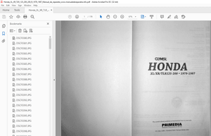 1979-1987 Honda XLXRTLR125-200 Clymer Workshop Manual - PDF DOWNLOAD