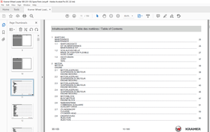 KRAMER Wheel loader 580 Spare Parts List Manual SN351030001 – PDF DOWNLOAD
