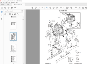 Sakai soil Roller SV544D SV544DF SV544T SV544TF SV544TB SV544FB Parts Manual - PDF