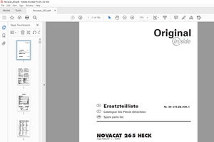 Pottinger Tractor Mower NOVACAT 265 HECK Spare parts list Manual – PDF DOWNLOAD