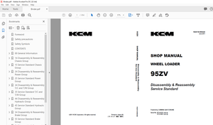 KCM 95ZV WHEEL LOADER SHOP MANUAL 93215-00242 - PDF DOWNLOAD