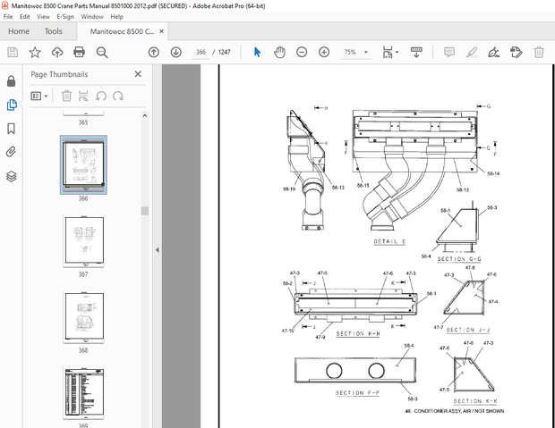 Manitowoc Traditional Crane 8500 Tier 3 Engine Parts Manual SN 8501000 – PDF DOWNLOAD