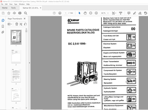 Kalmar Reach Stacker DC 2,5-8 1996 Parts Manual EN_SW – PDF DOWNLOAD