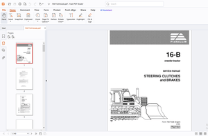 Fiatallis 16-B Crawler Tractor Steering Clutches &amp; Brakes Service Manual - PDF DOWNLOAD