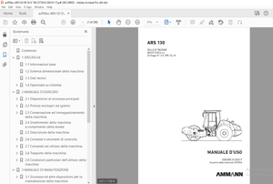 AMMANN ARS 130 RULLO DI TRAZIONE MANUALE D’USO 2373016 - PDF