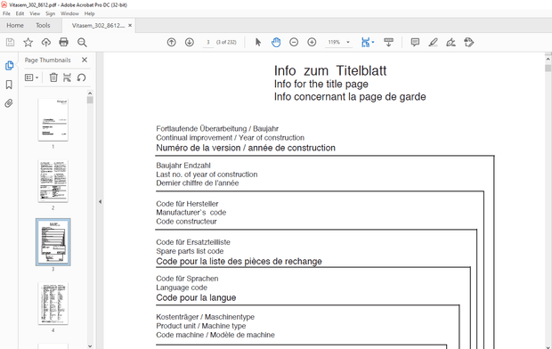 Pottinger Tractor VITASEM 302 Spare Parts Manual – PDF DOWNLOAD