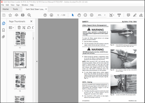 Gehl SL7610, SL7710 (EU) &amp; SL7810 Skid-Steer Loaders Service Manual 917033 – PDF DOWNLOAD