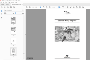 Jaguar XF Electrical Wiring Diagrams VIN:R47154 Parts Manual - PDF DOWNLOAD