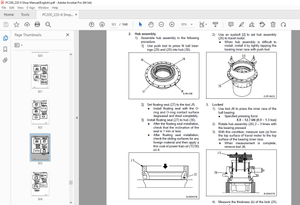 Komatsu PC200-8,PC200LC-8,PC220-8,PC220LC-8 Hydraulic Excavator Shop Manual SEN00084-03 - PDF DOWNLO