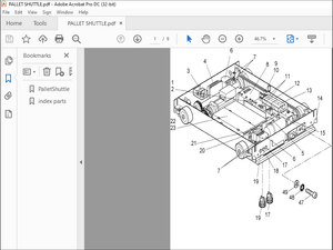 STILL STED Forklift PALLET SHUTTLE Spare Parts List Manual – PDF DOWNLOAD